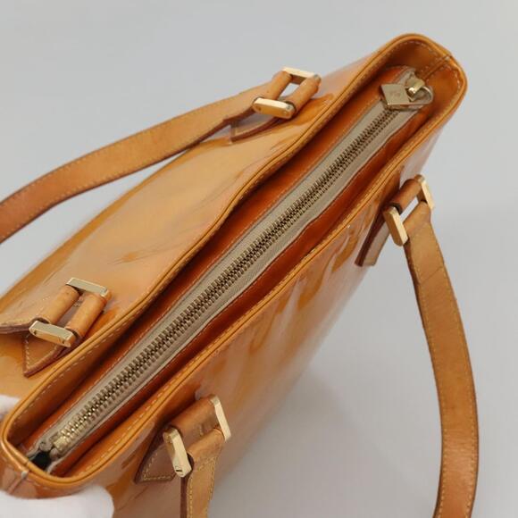 LOUIS VUITTON Monogram Vernis Houston Hand Bag Beige M91004 - Picture 6 of 12